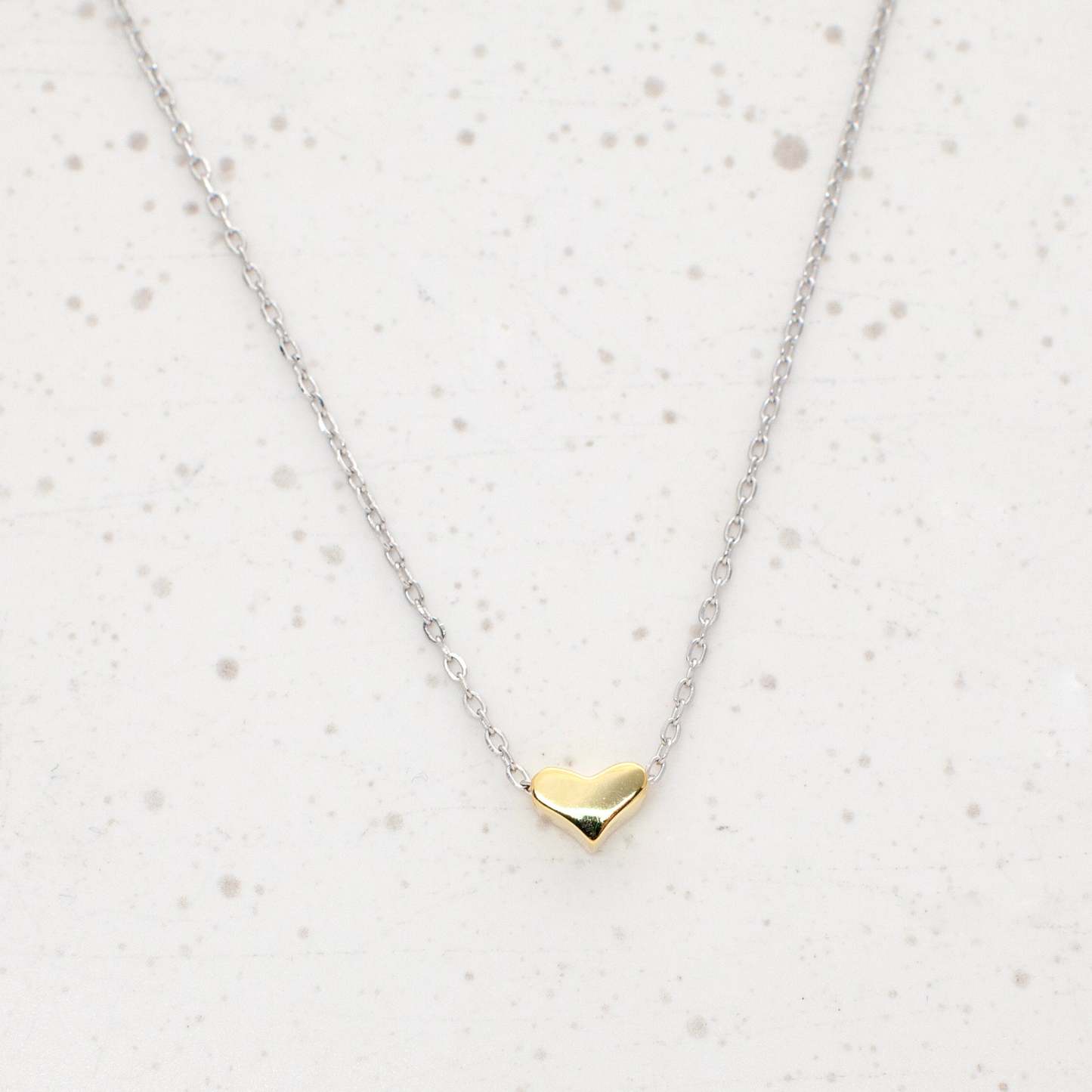 Golden Heart Pendant-VibeCloset