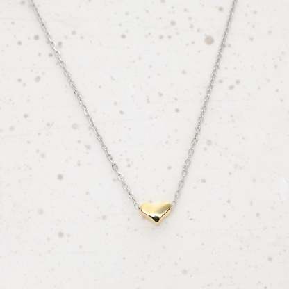 Golden Heart Pendant-VibeCloset