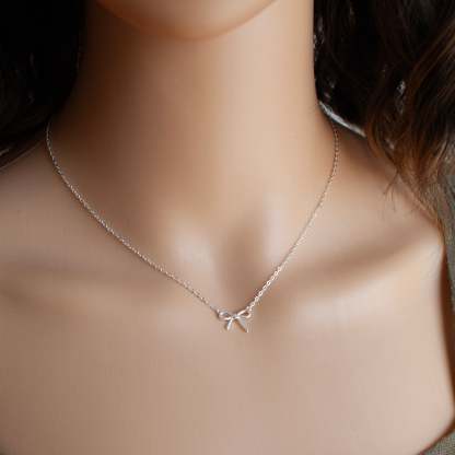 Elegant Bow Necklace-VibeCloset