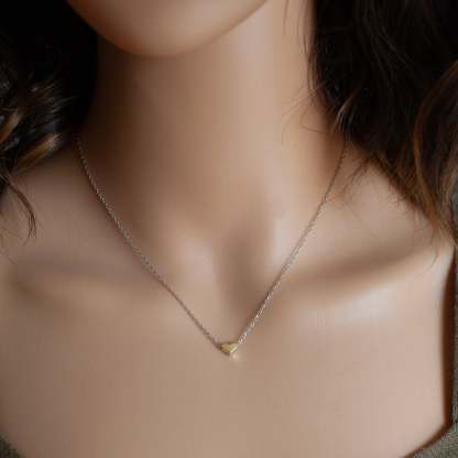Golden Heart Pendant-VibeCloset