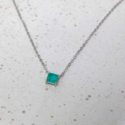 Tourmaline Chain Necklace-VibeCloset