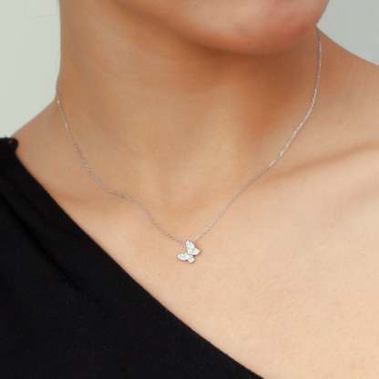 Delicate Butterfly Pendant-VibeCloset