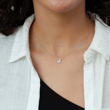 Delicate Butterfly Pendant-VibeCloset