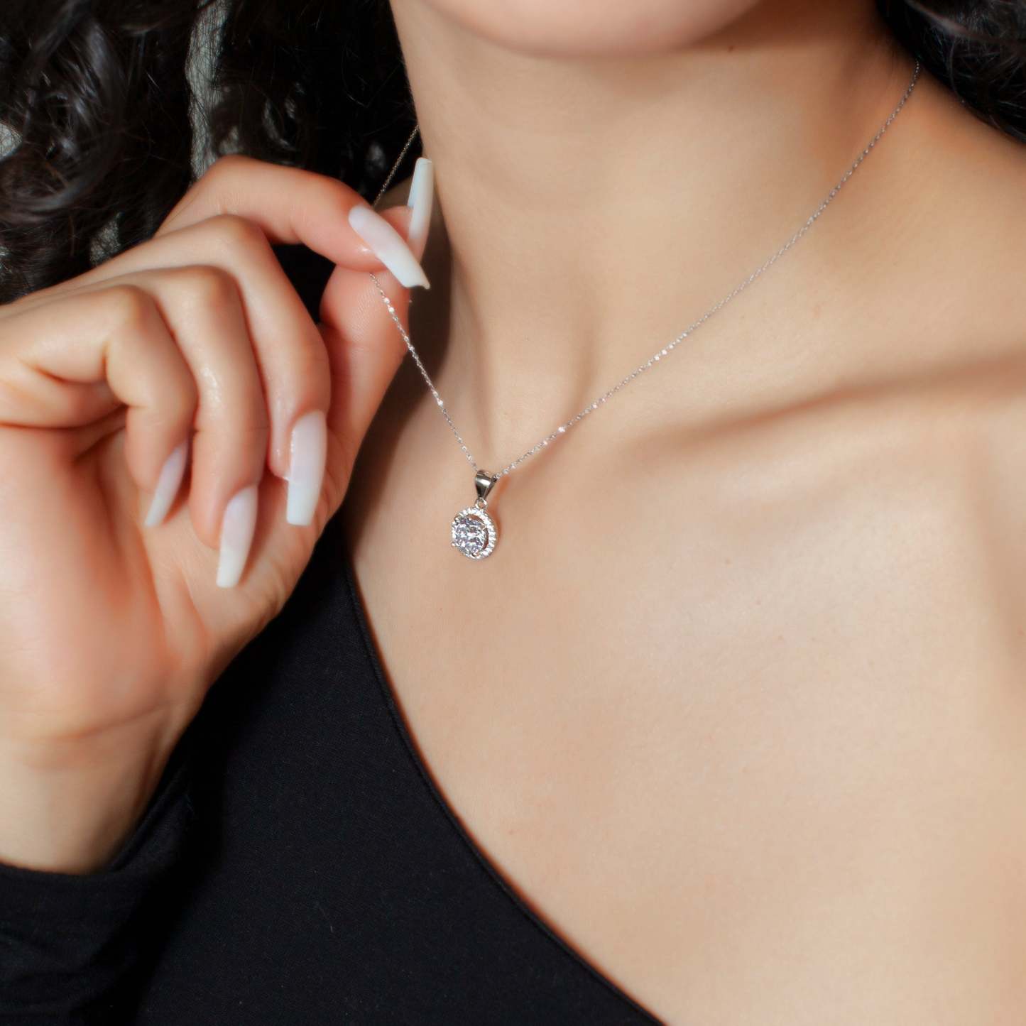 Precious Diamond Necklace-VibeCloset