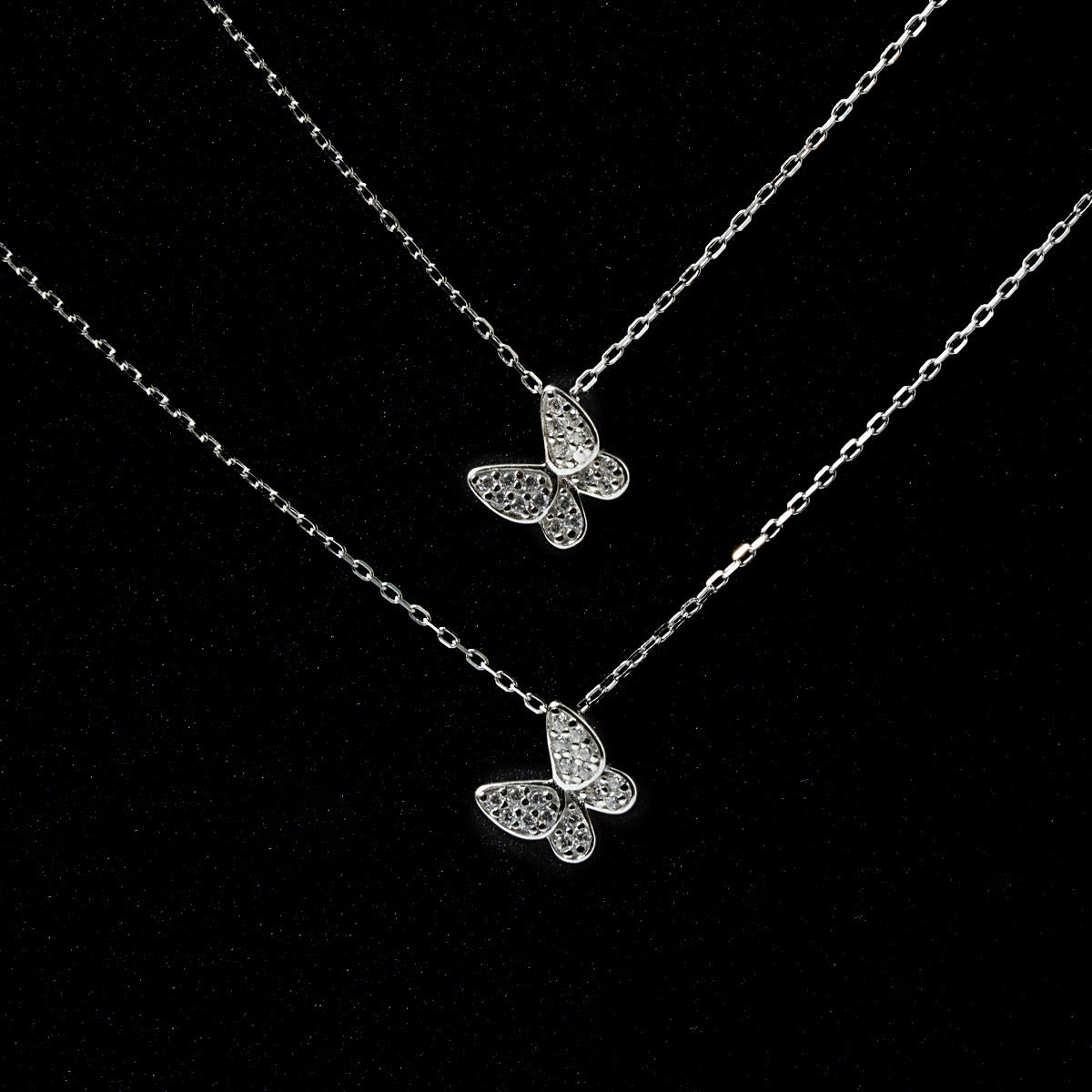 Delicate Butterfly Pendant-VibeCloset