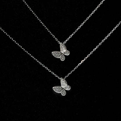 Delicate Butterfly Pendant-VibeCloset