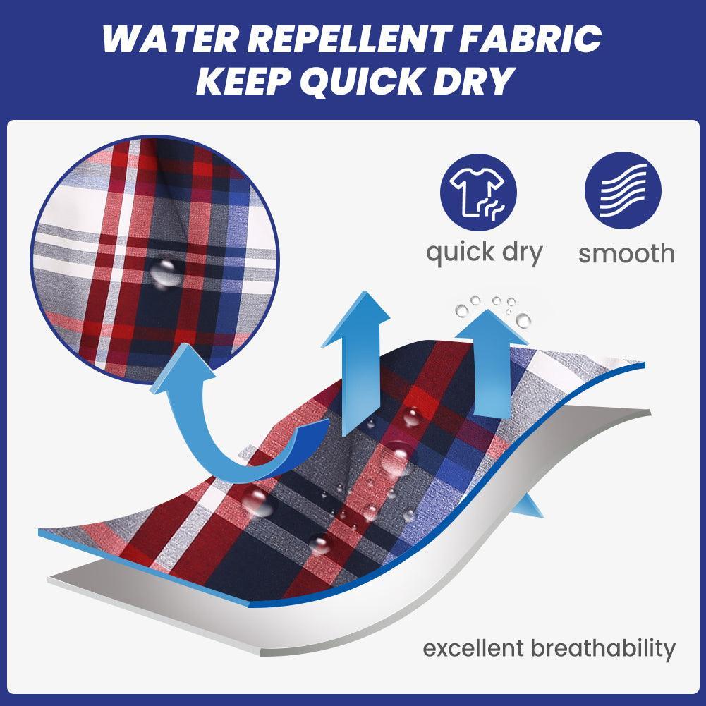 7 Inch Inseam Tarran Design Swim Trunks-VibeCloset