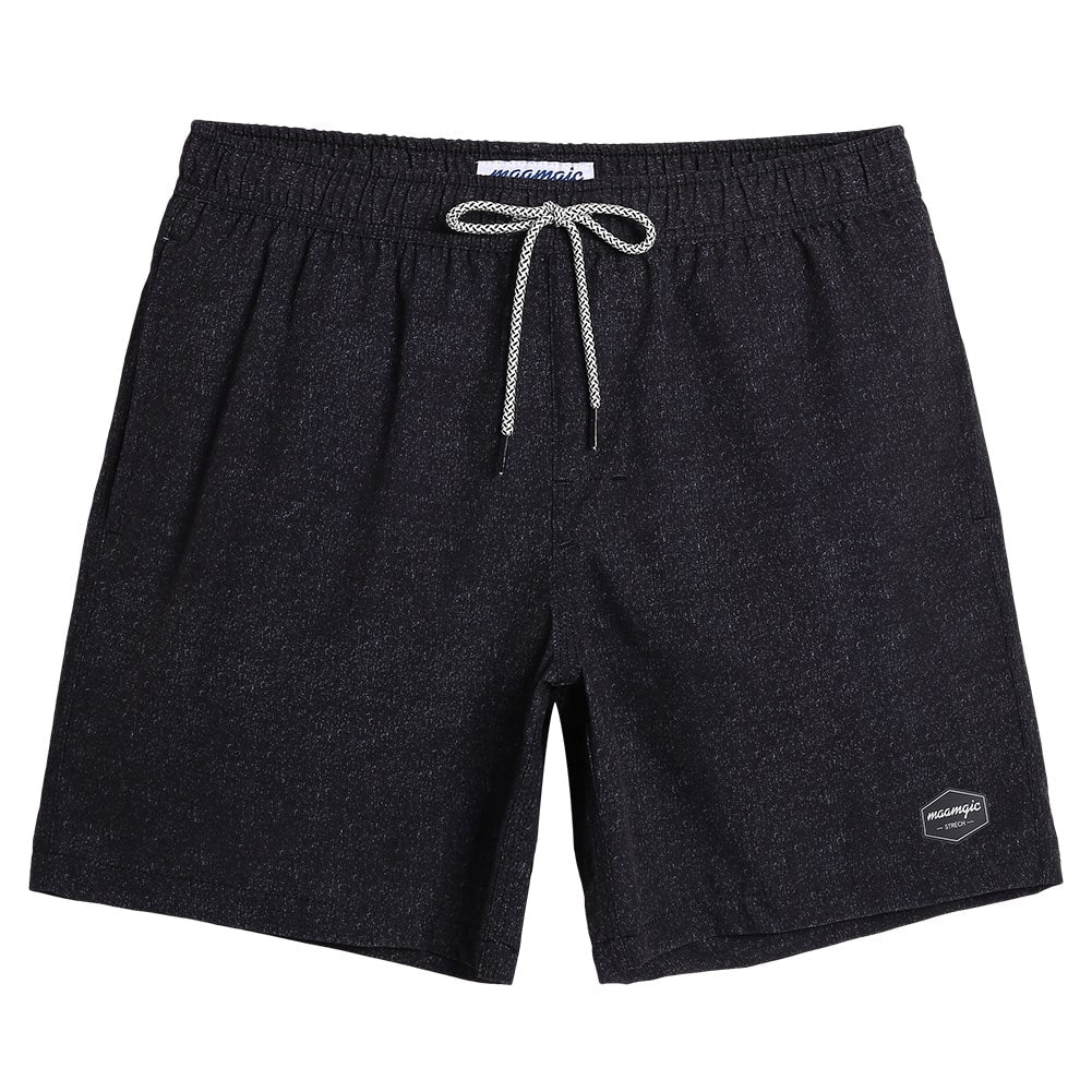 7 Inch Inseam Stretch Solid Swim Trunks-VibeCloset
