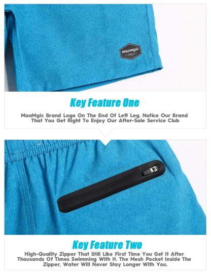 7 Inch Inseam Stretch Solid Swim Trunks-VibeCloset