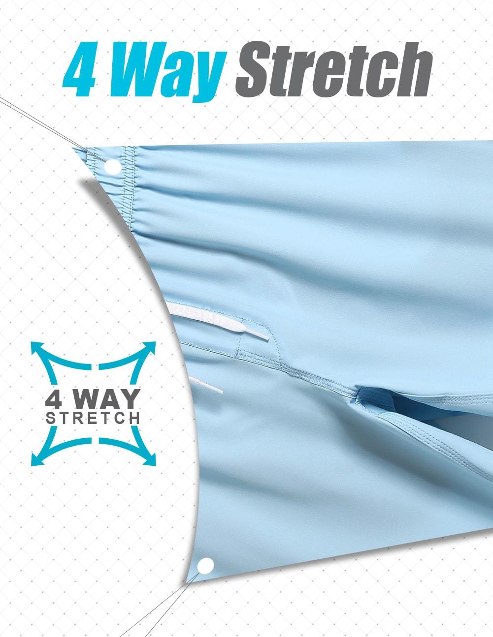 7 Inch Inseam Stretch Solid Swim Trunks-VibeCloset