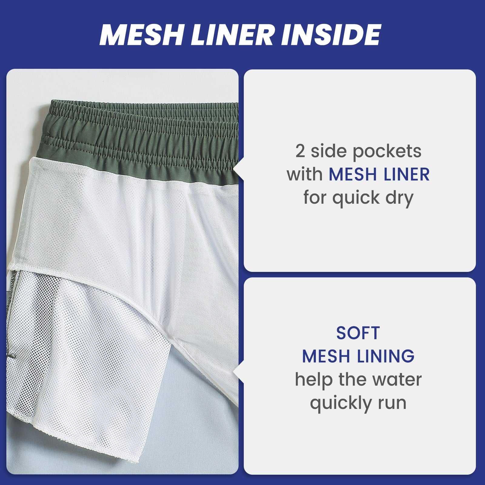 5.5 Inch Inseam Stretch Solid Green Swim Trunks-VibeCloset