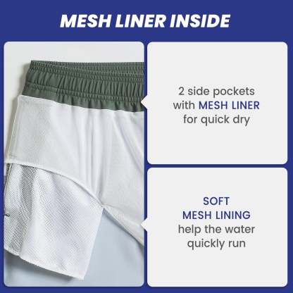 5.5 Inch Inseam Stretch Solid Green Swim Trunks-VibeCloset