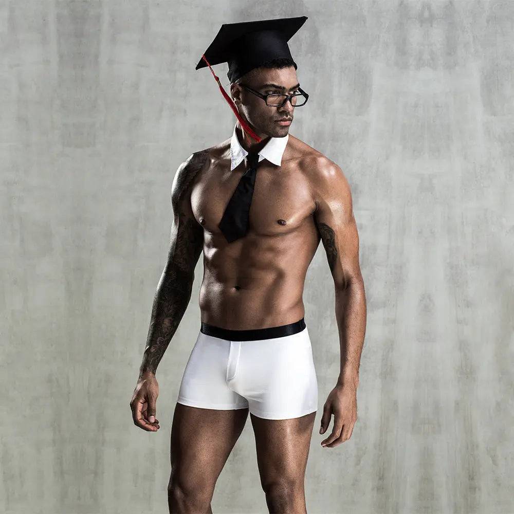 Men's Sexy Graduate Undergraduate  Costume&Glasses-SexBodyShop