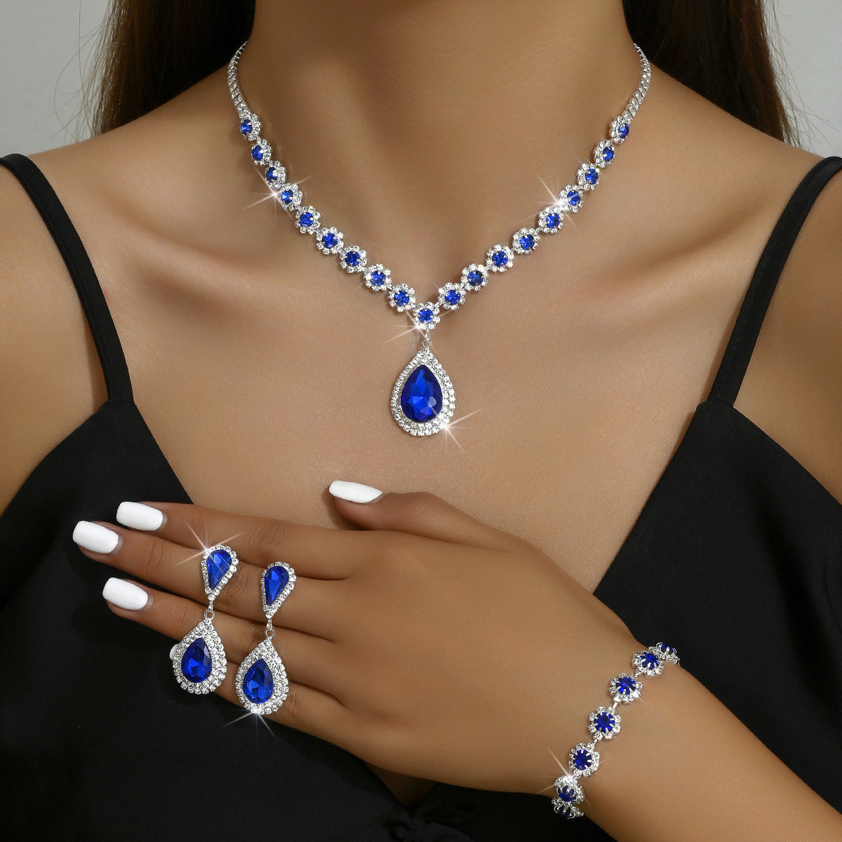 Victoria Grace 3-Piece Crystal Set-VibeCloset
