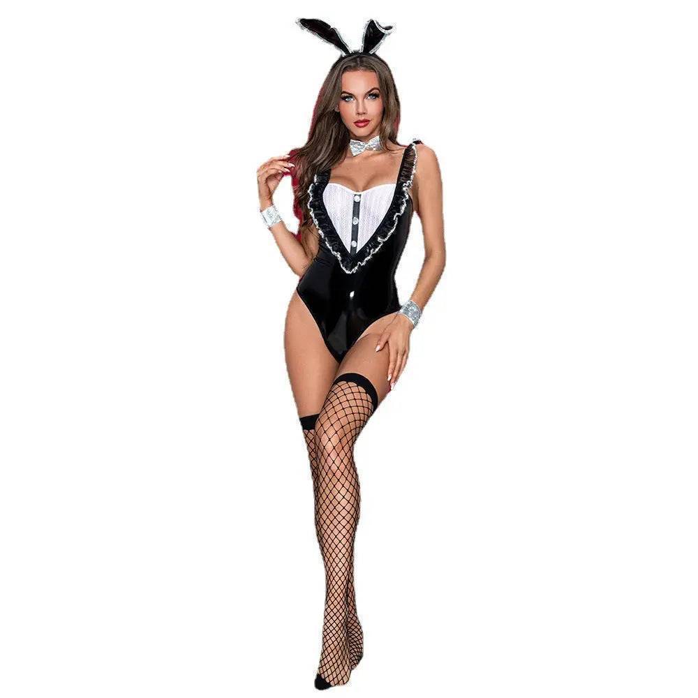 Playboy Bunny Girl Teddy Lingerie Costume-SexBodyShop
