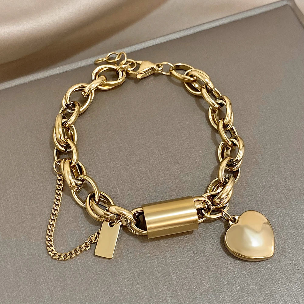 BoldHearts Chunky Bracelet-VibeCloset