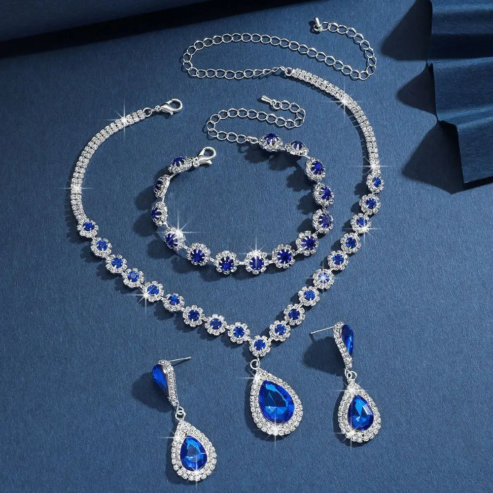 Victoria Grace 3-Piece Crystal Set-VibeCloset