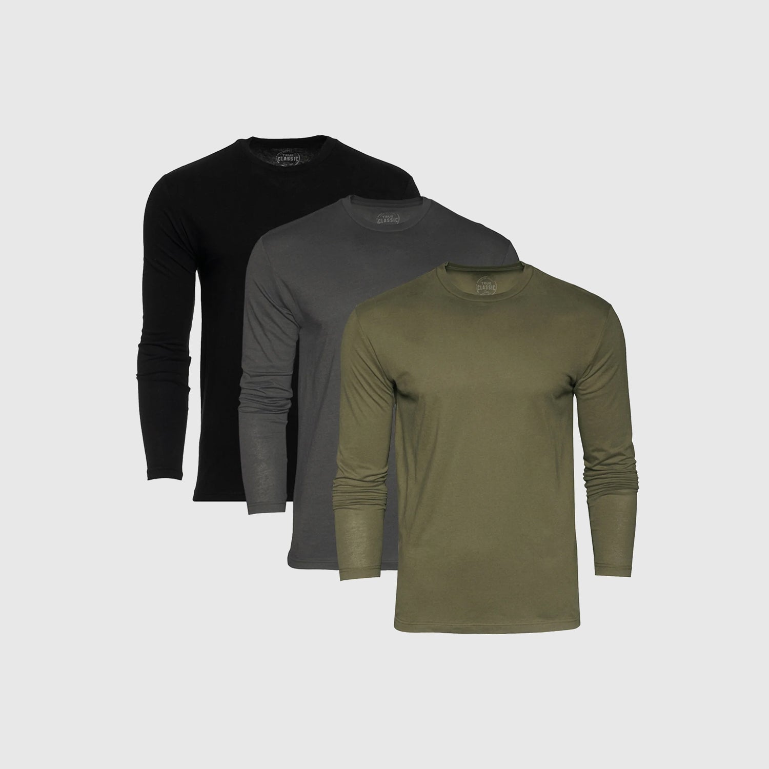 The Shade Long Sleeve Crew Neck T-Shirt 3-Pack-VibeCloset