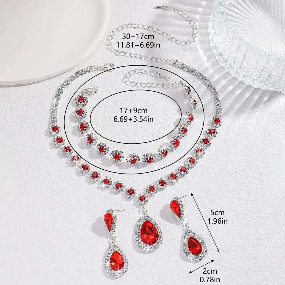 Victoria Grace 3-Piece Crystal Set-VibeCloset