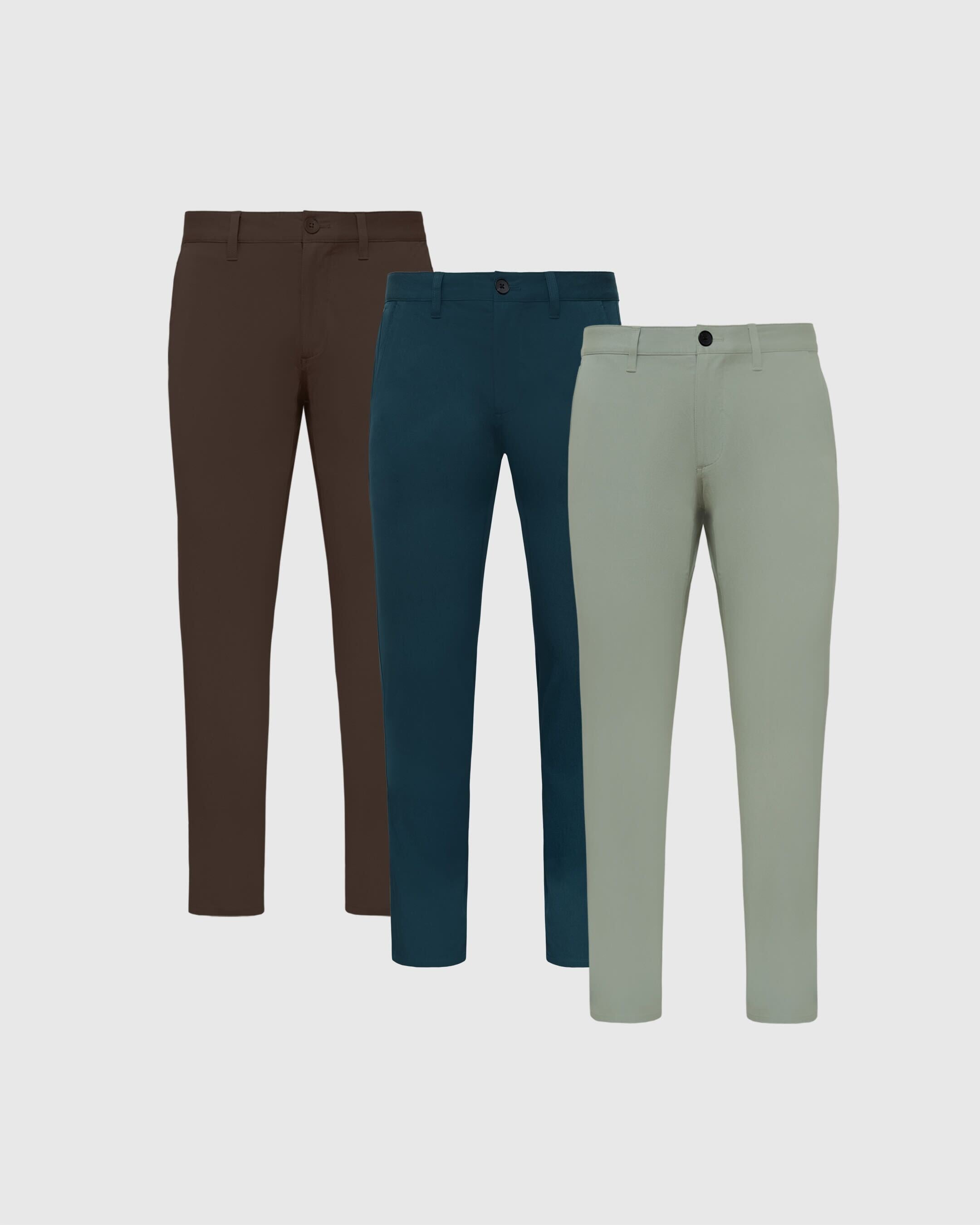 Seasonal Hues Slim Twill Chino Pant 3-Pack-VibeCloset