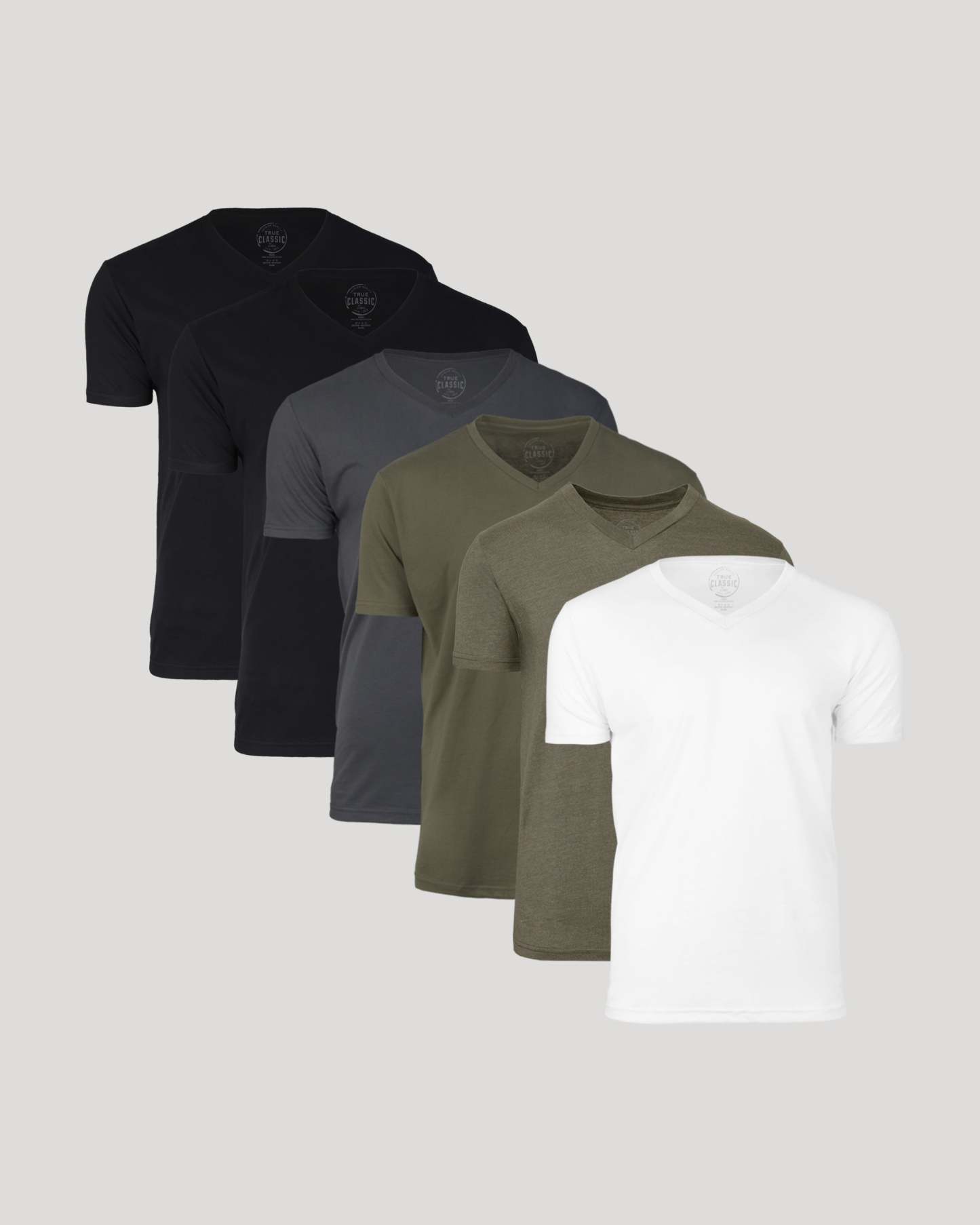 Staple Short Sleeve V-Neck 6-Pack-VibeCloset