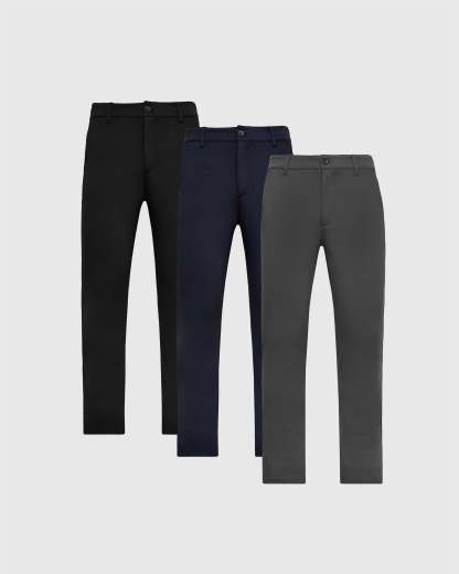 Dark Tone Slim Comfort Knit Chino Pant 3-Pack-VibeCloset