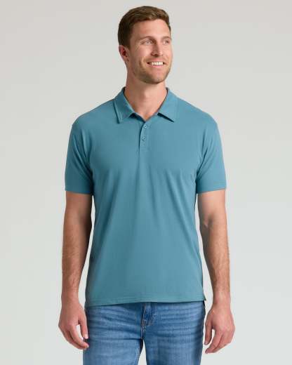 Sapphire Short Sleeve Short Sleeve Polo-VibeCloset