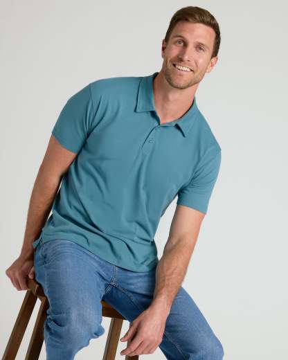 Sapphire Short Sleeve Short Sleeve Polo-VibeCloset