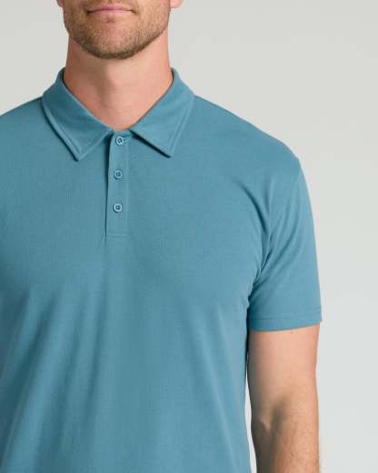 Sapphire Short Sleeve Short Sleeve Polo-VibeCloset