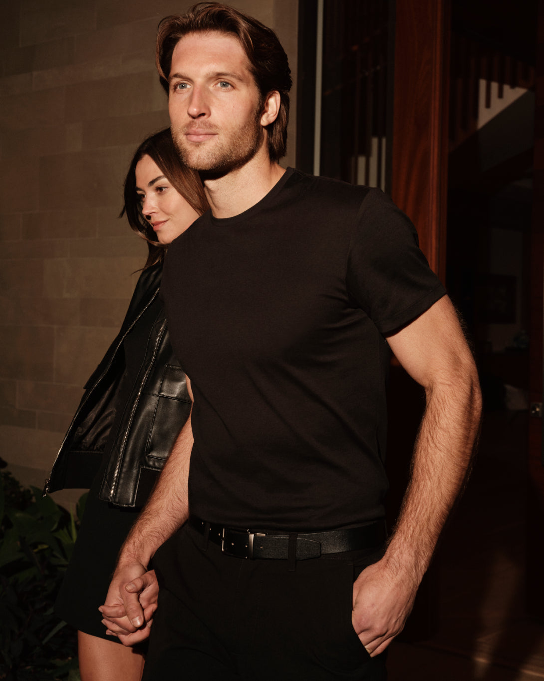 Black Classic Pima Crew-VibeCloset