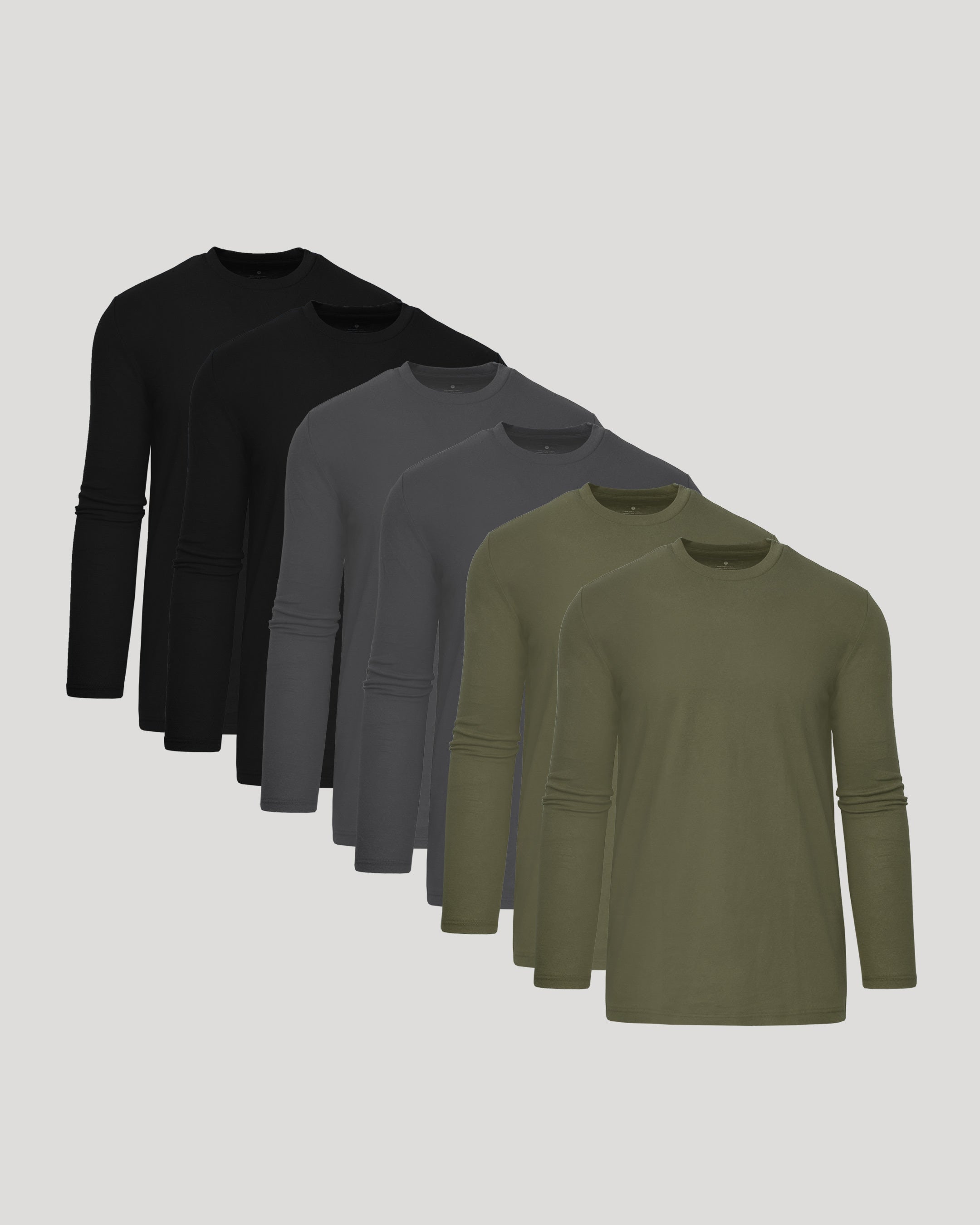Tall Long Sleeve T-Shirt 6-Pack-VibeCloset