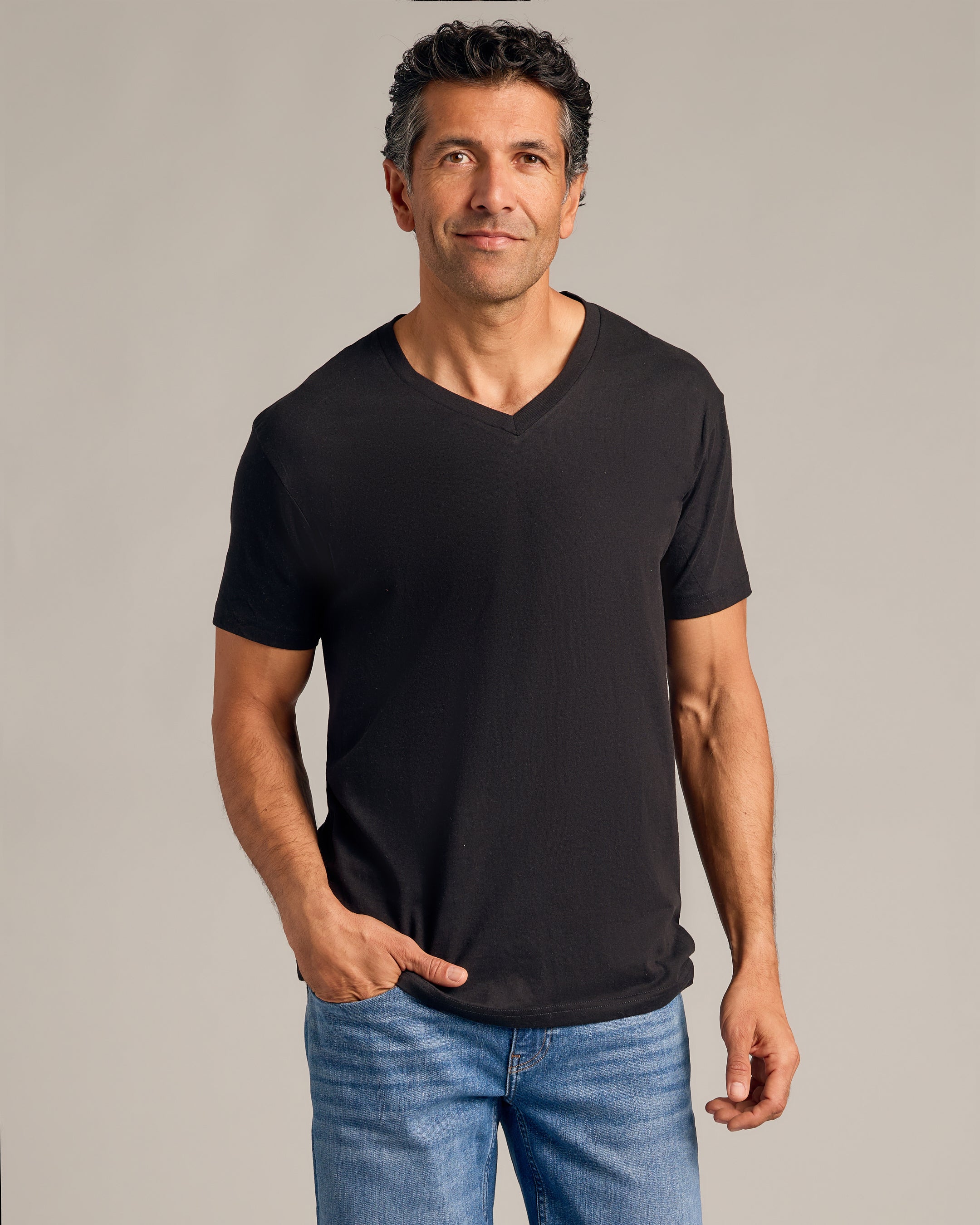 Staple Short Sleeve V-Neck 6-Pack-VibeCloset