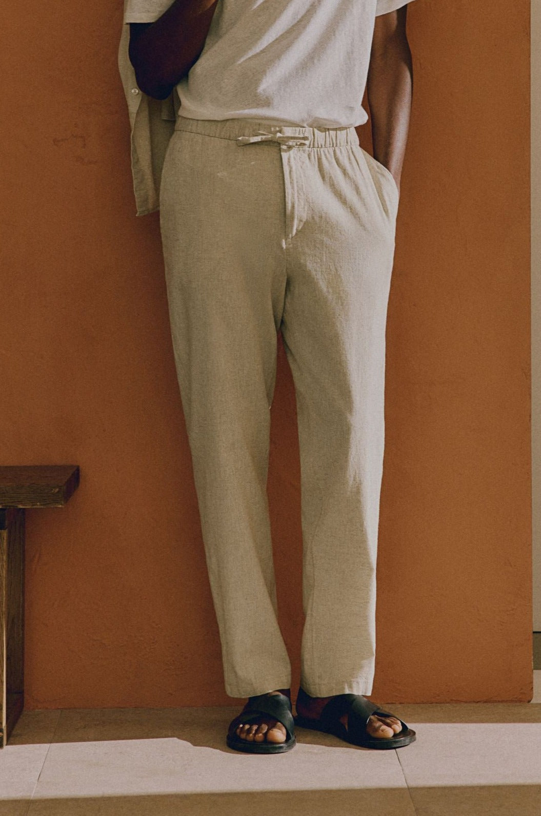Old Money Linen Regular Classic Pants-VibeCloset