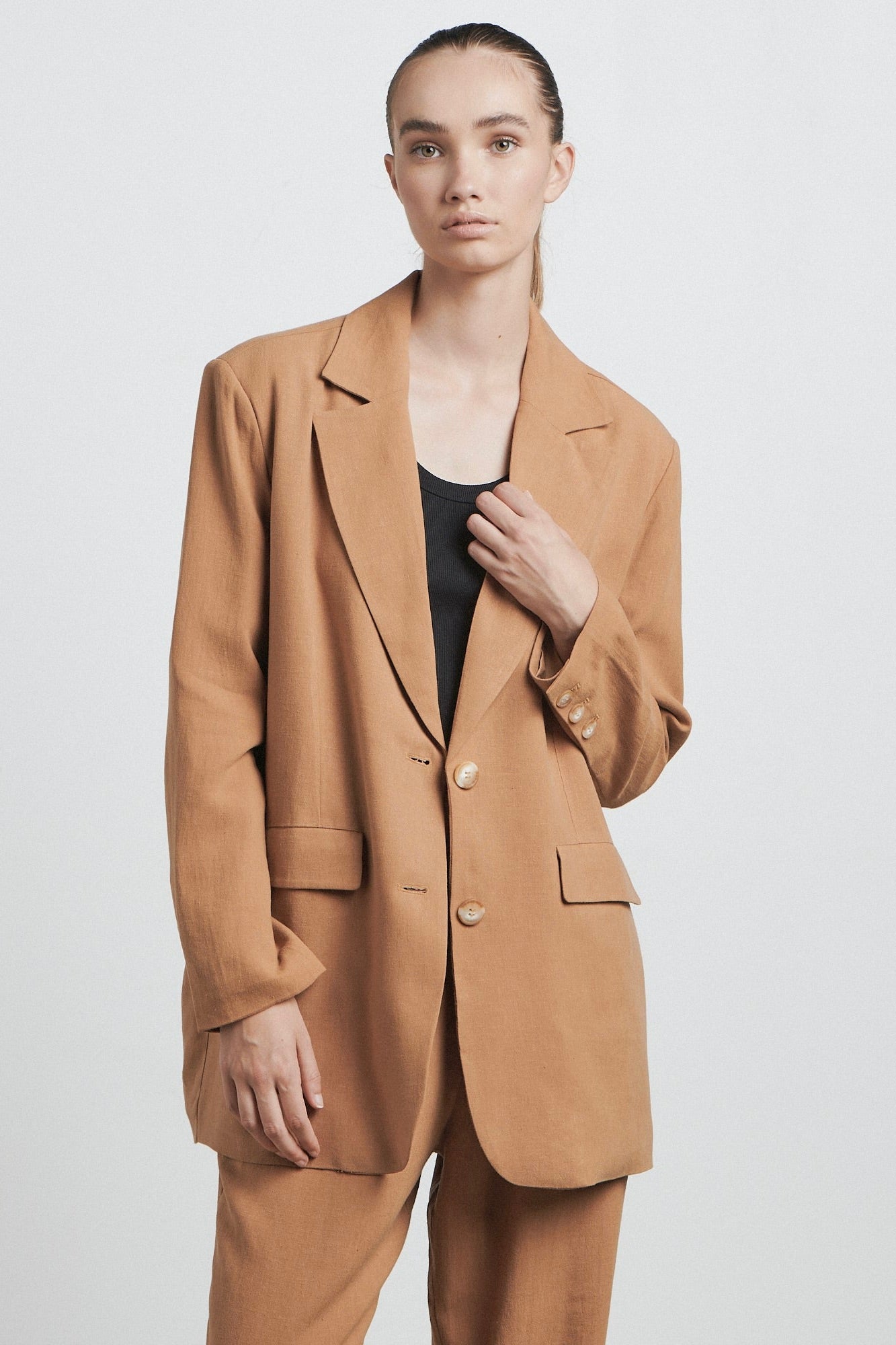 The Cinnamon Oversized Blazer-VibeCloset