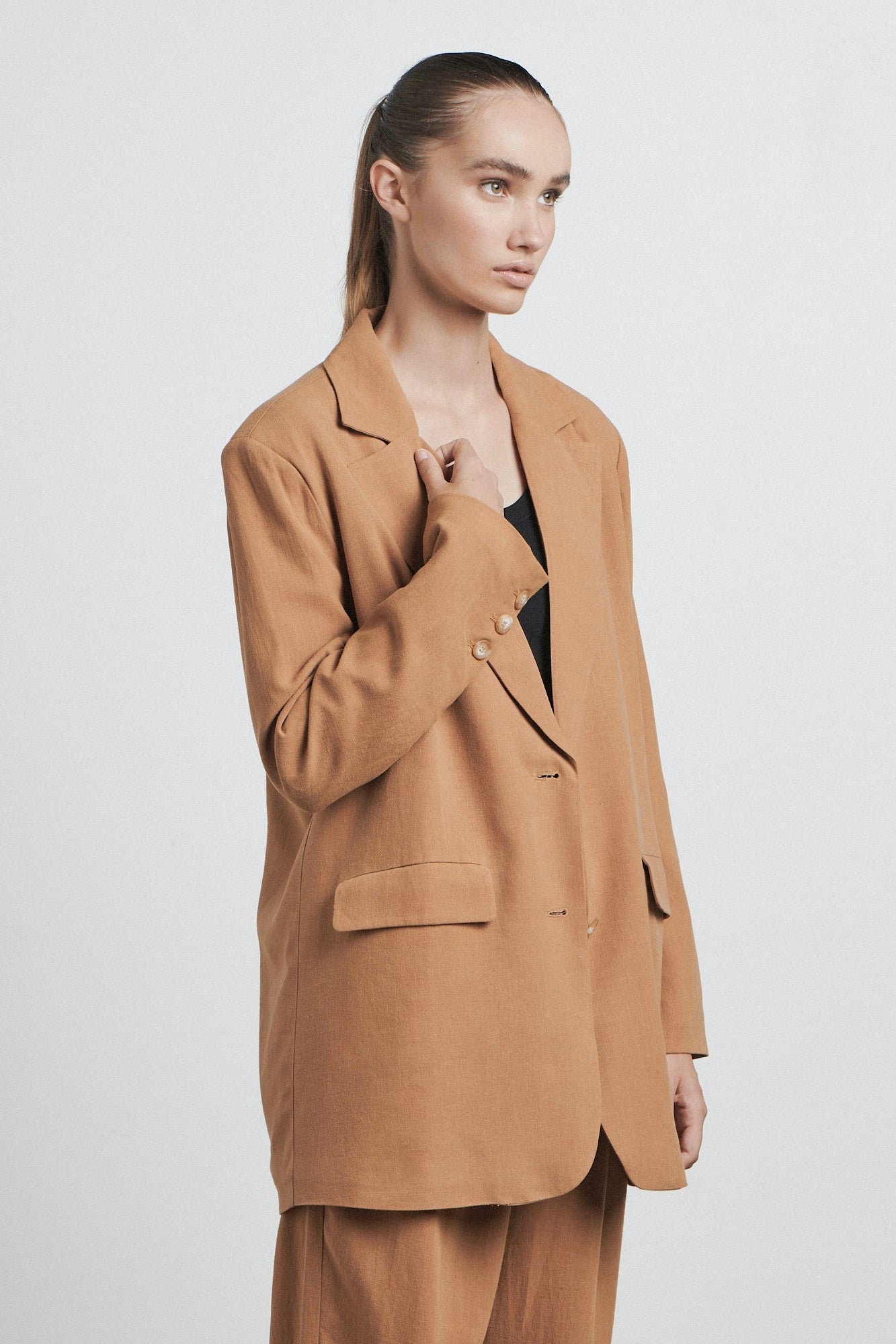 The Cinnamon Oversized Blazer-VibeCloset