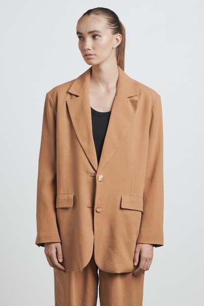 The Cinnamon Oversized Blazer-VibeCloset