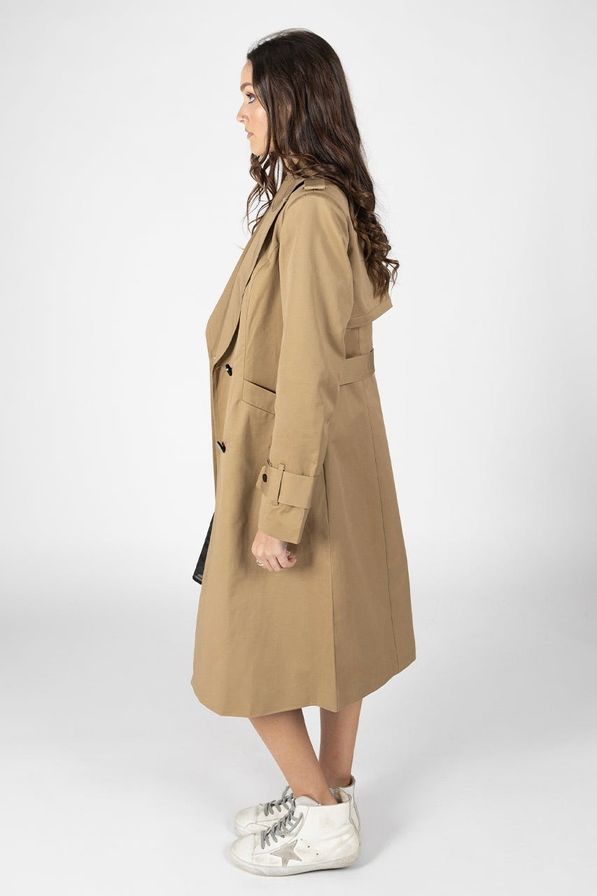 Central Park Tan 2.0 Trench Coat-VibeCloset