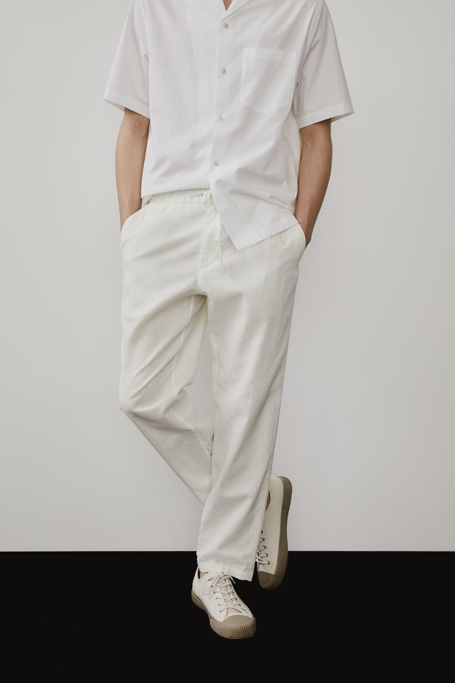 Old Money Linen Regular Classic Pants-VibeCloset