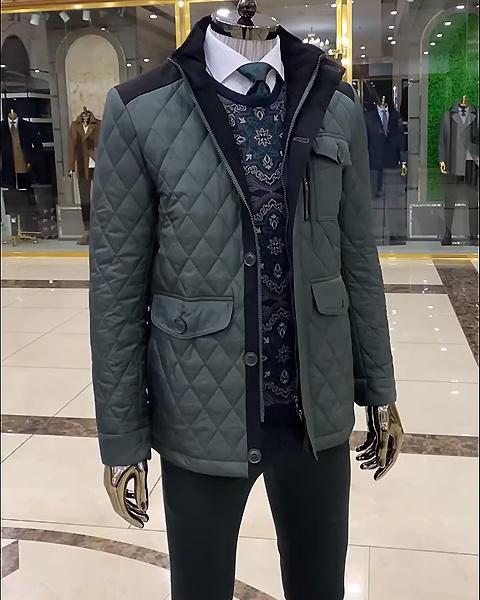 Quilted Multi-Pocket Padded Jacket-VibeCloset