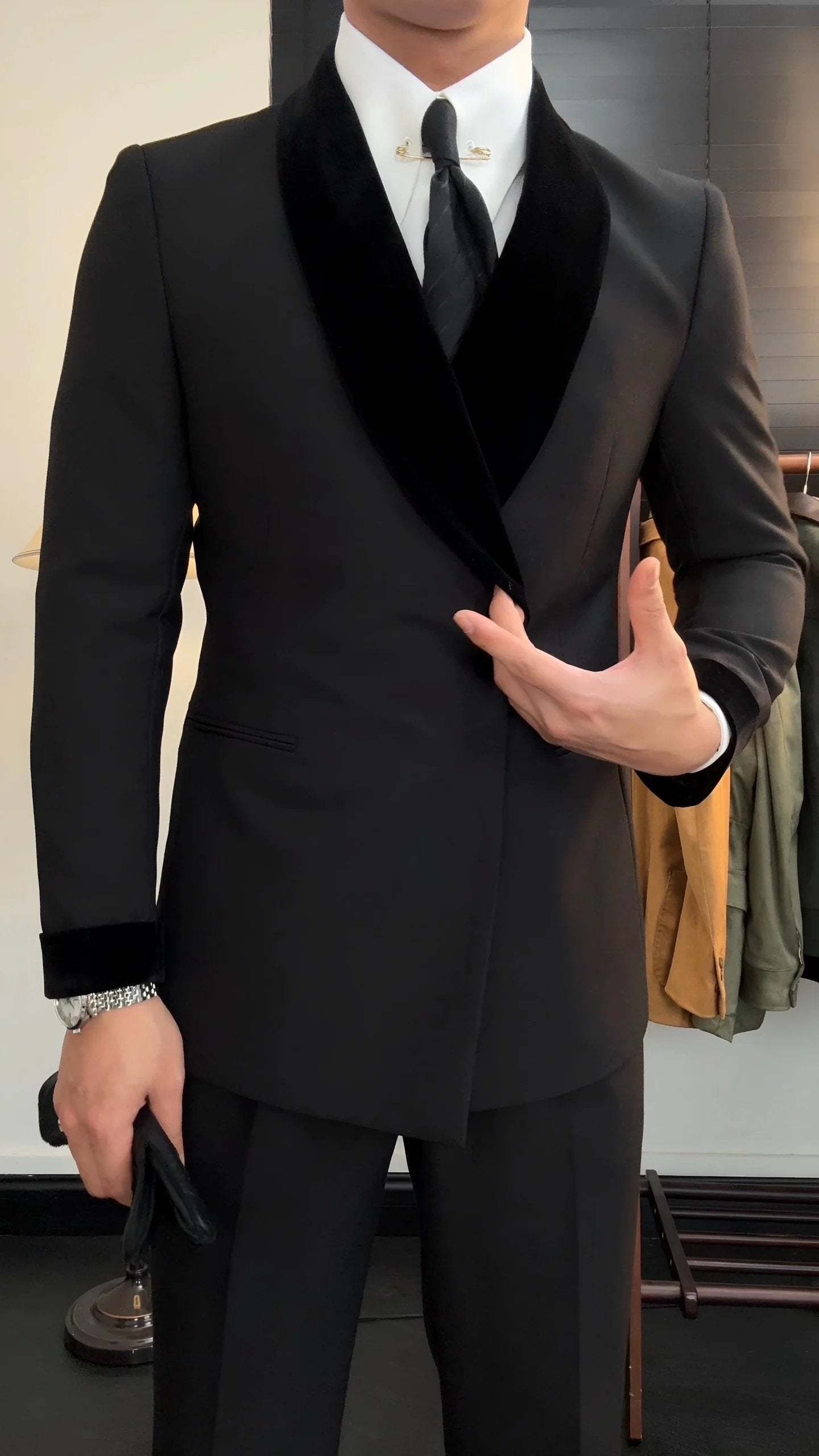 Men's New Light Luxury Suit Jacket-VibeCloset