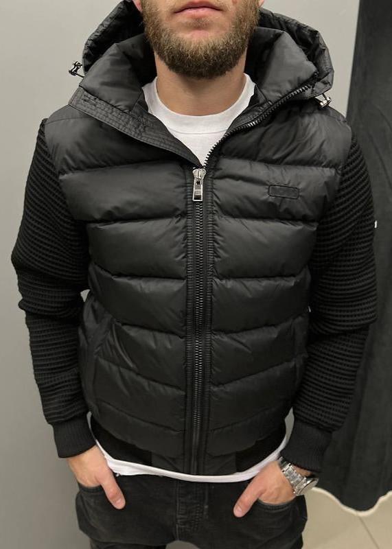 classic knitted patchwork Jacket-VibeCloset