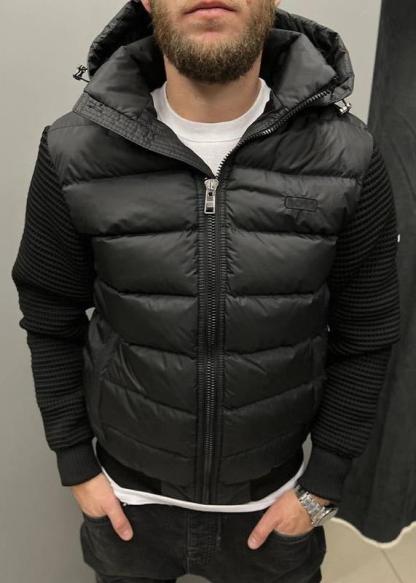 classic knitted patchwork Jacket-VibeCloset