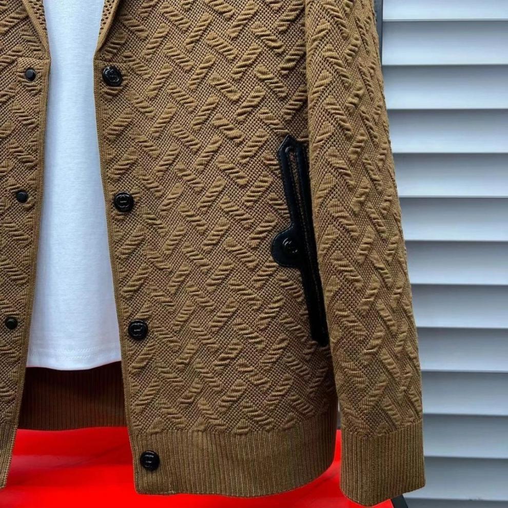 Men's New Three-Dimensional Knitted Jacket-VibeCloset