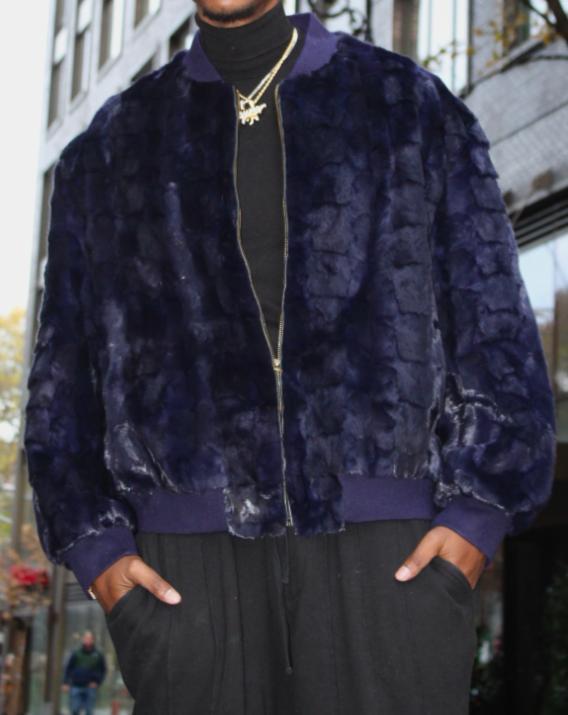 Pop Eco-friendly Fur Bomber Jacket-VibeCloset