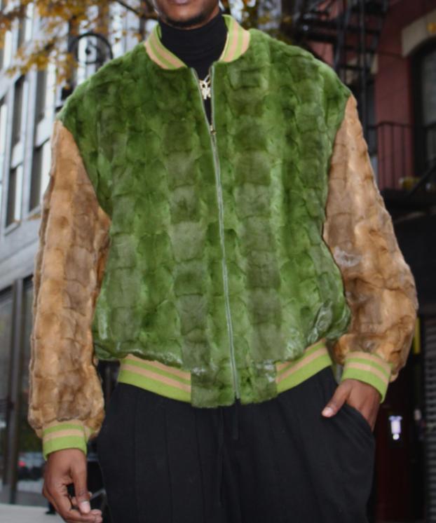 Pop Eco-friendly Fur Bomber Jacket-VibeCloset