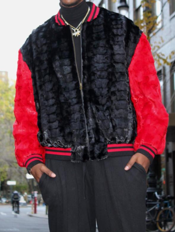 Pop Eco-friendly Fur Bomber Jacket-VibeCloset