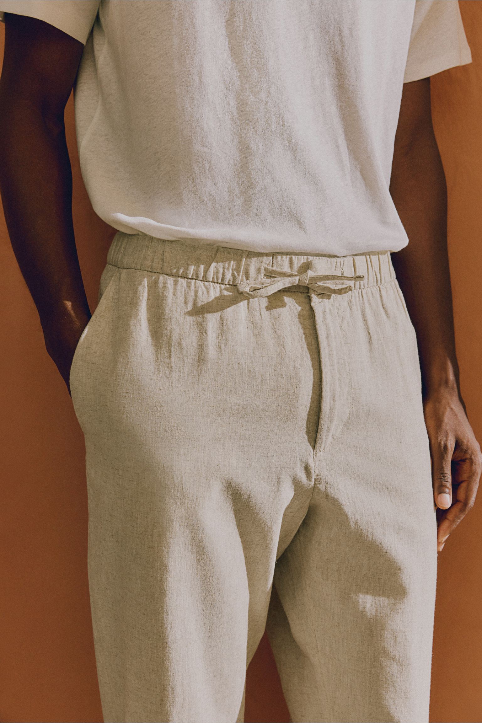 Old Money Linen Regular Classic Pants-VibeCloset