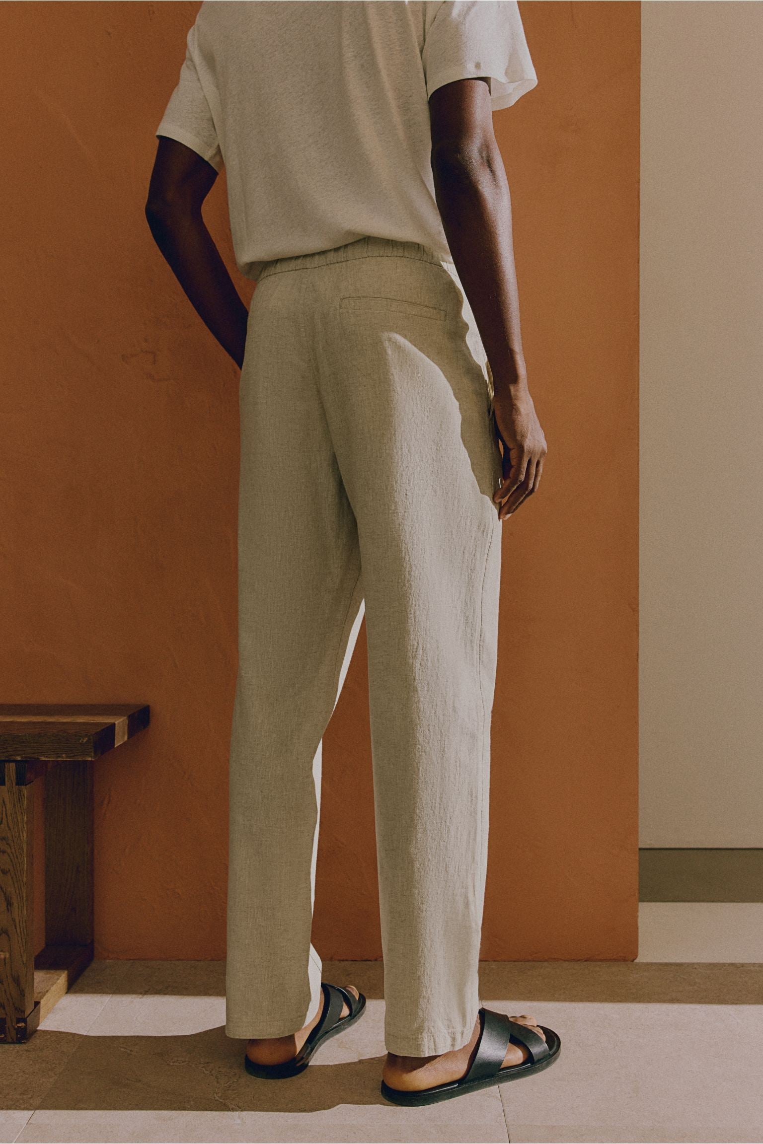 Old Money Linen Regular Classic Pants-VibeCloset