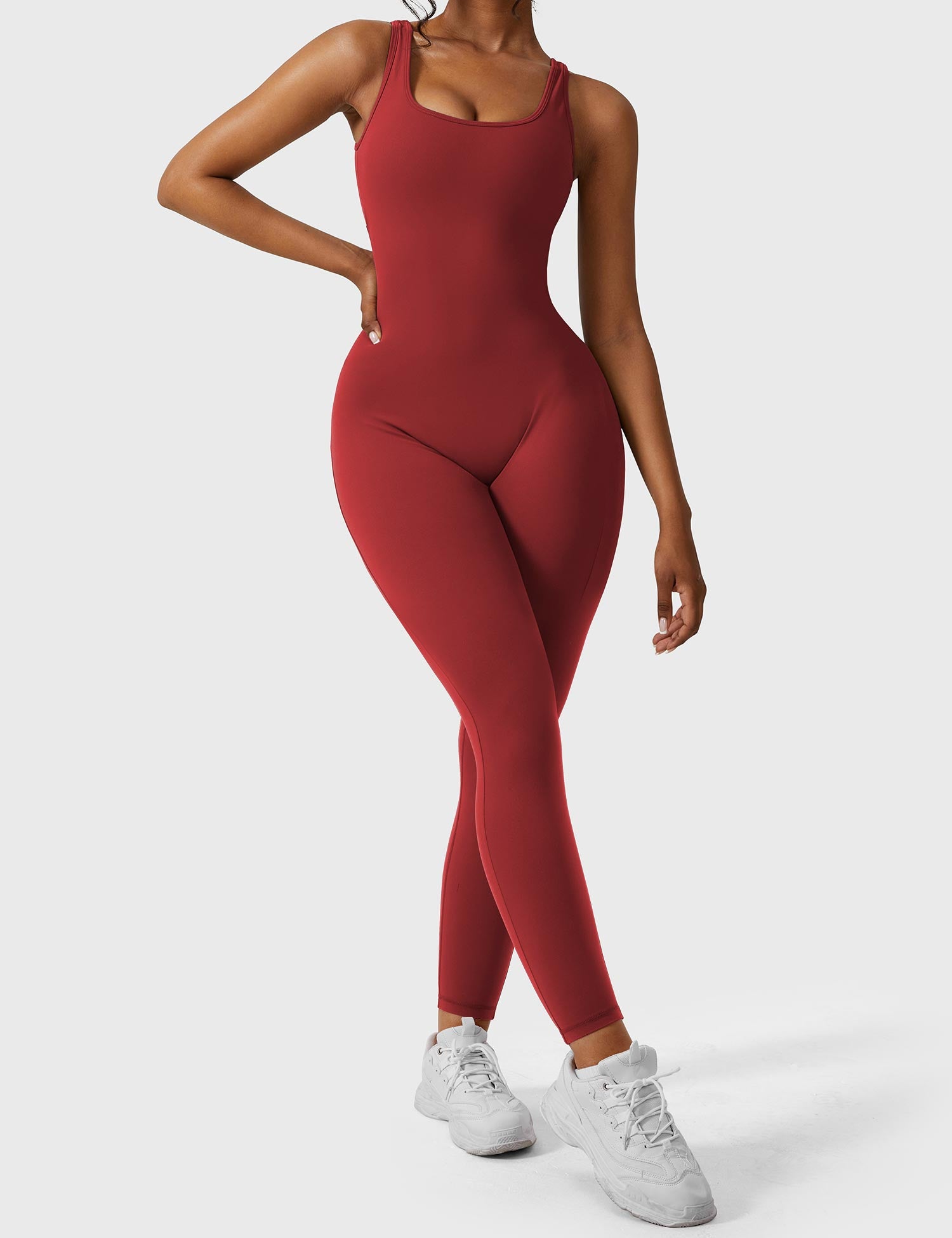 🩱 Lizvette V-Back Jumpsuit-VibeCloset