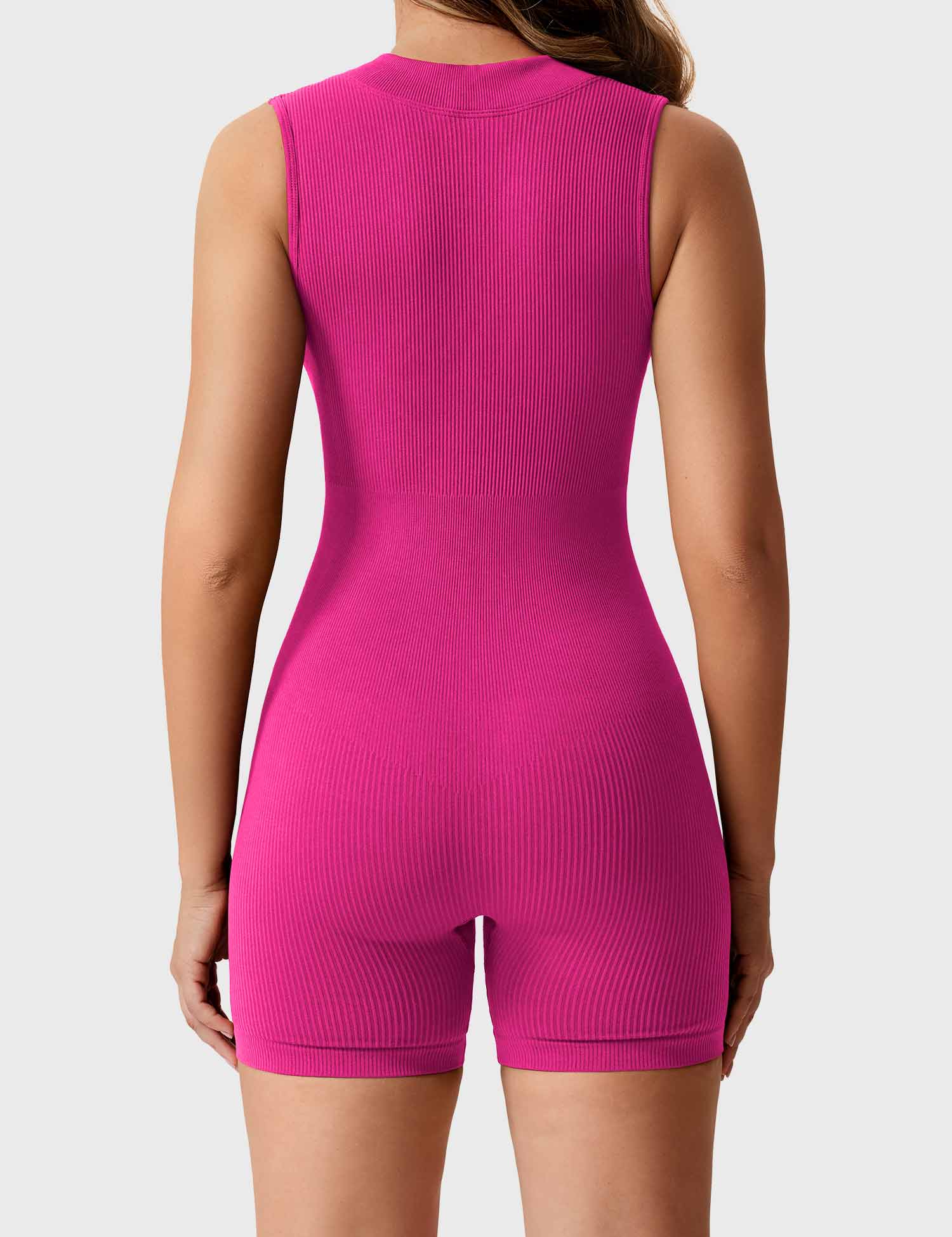 🩱 Rachel Ribbed Seamless Romper-VibeCloset